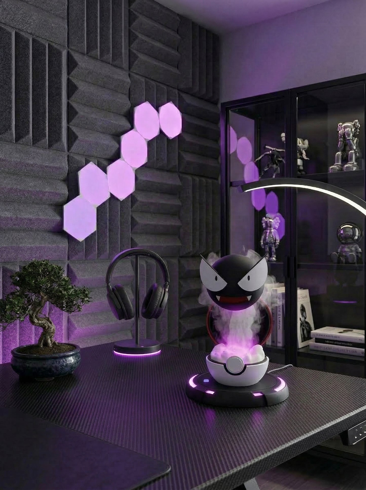 Gastly Humidifier — Niebla Real con LED Púrpura | Recargable