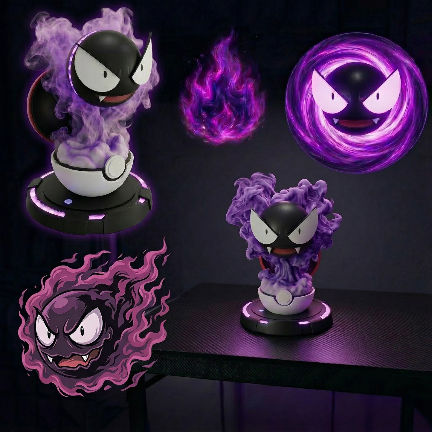 Gastly Humidifier | Niebla Densa + Luz Púrpura Recargable